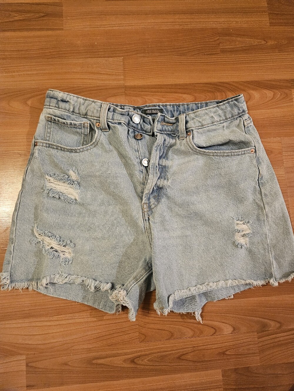 wild fable Light Blue Distressed Denim Shorts